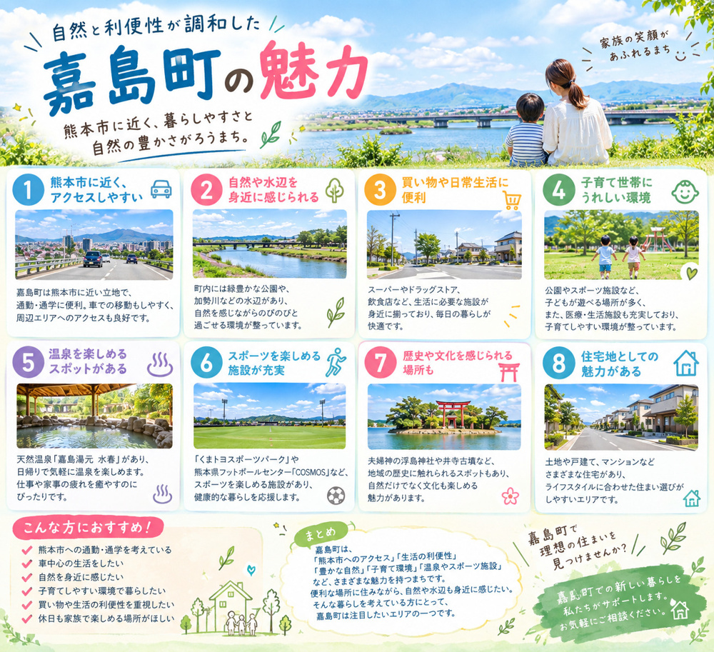 嘉島町の魅力の画像