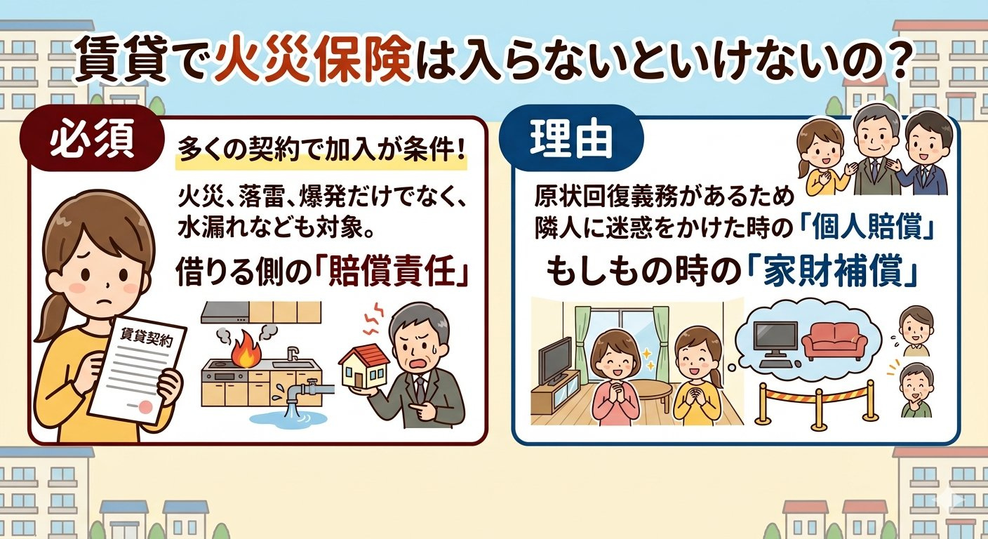 火災保険って入らないといけないの？の画像