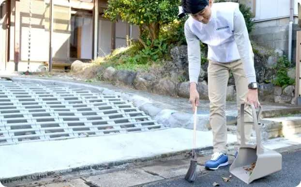 簡易清掃・ゴミ拾いの作業例