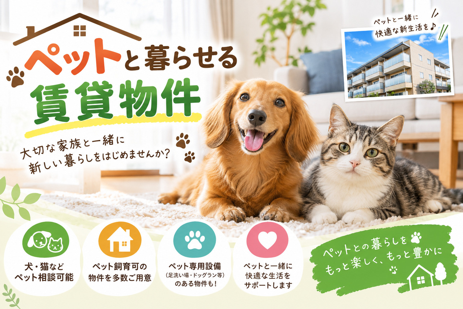 成田市でのペット可賃貸の探し方は?初心者でも安心な物件選びのコツの画像