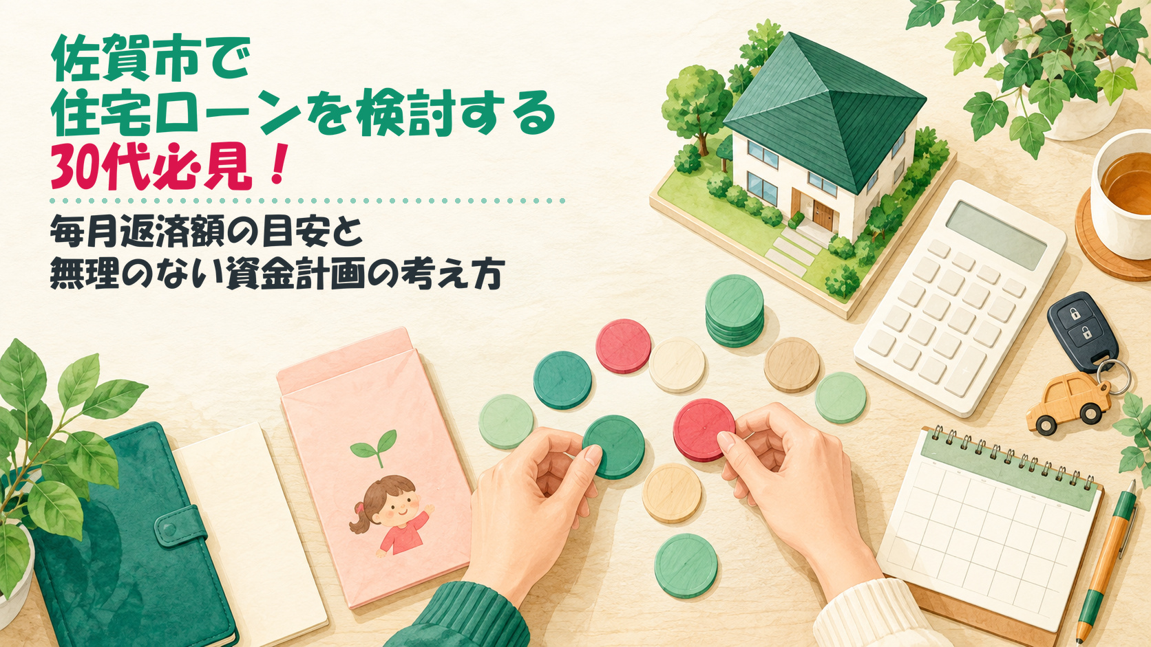 佐賀市で住宅ローンを検討する30代必見！毎月返済額の目安と無理のない資金計画の考え方の画像