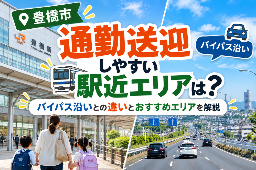 豊橋市で通勤送迎しやすい駅近エリアは？バイパス沿いとの違いとおすすめエリアを解説の画像