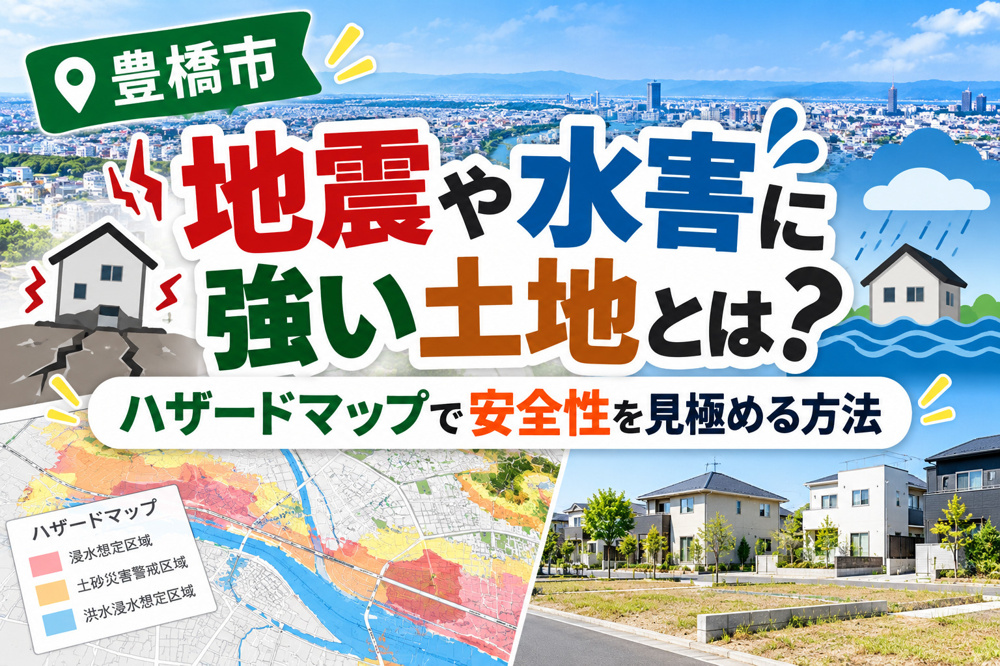 豊橋市で地震や水害に強い土地とは？ハザードマップで安全性を見極める方法の画像