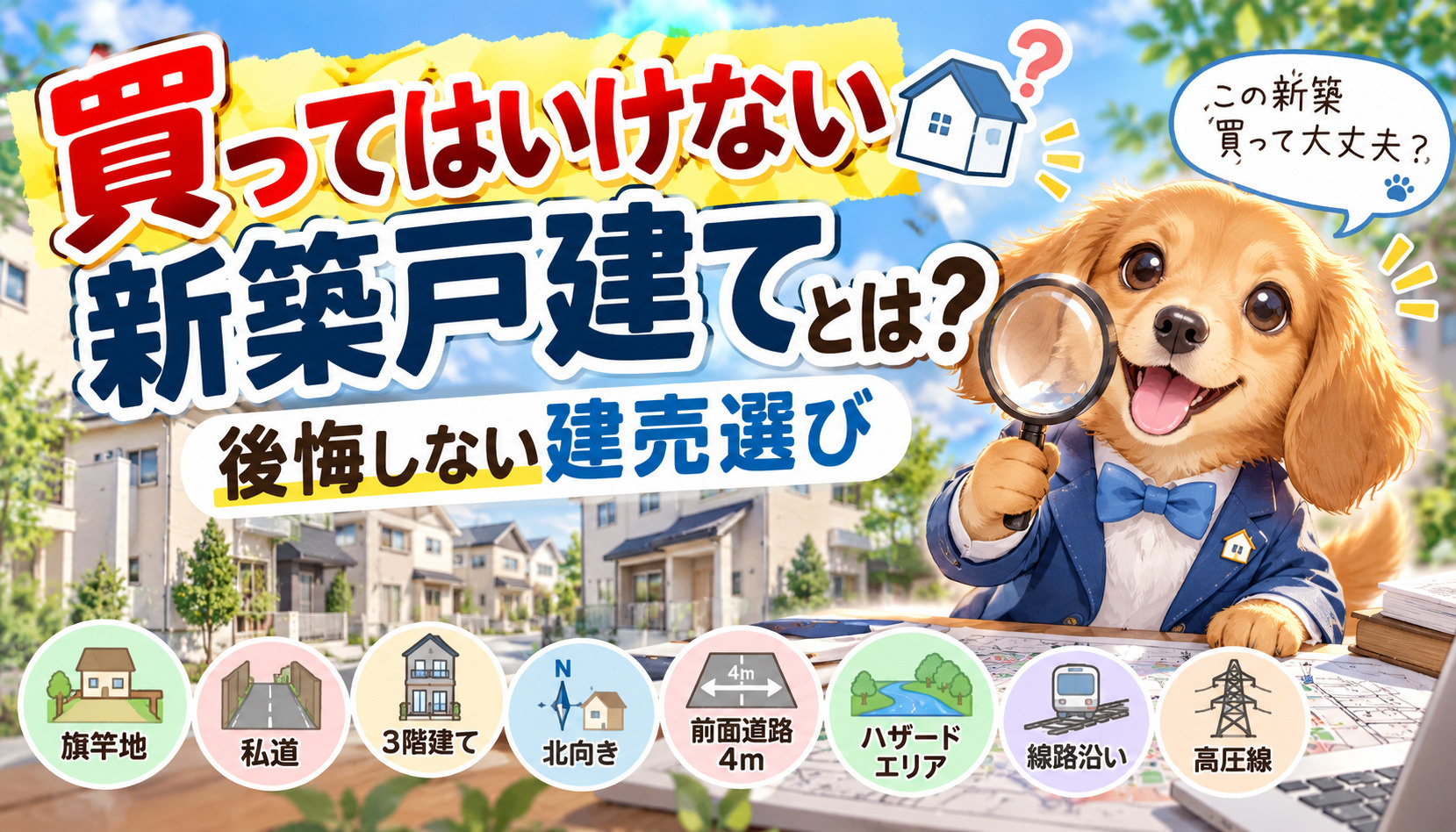 買ってはいけない新築戸建てと後悔しない建売住宅選びを解説するオヤスク.comのガイド