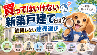 買ってはいけない新築戸建てとは？後悔しない建売住宅の選び方の画像