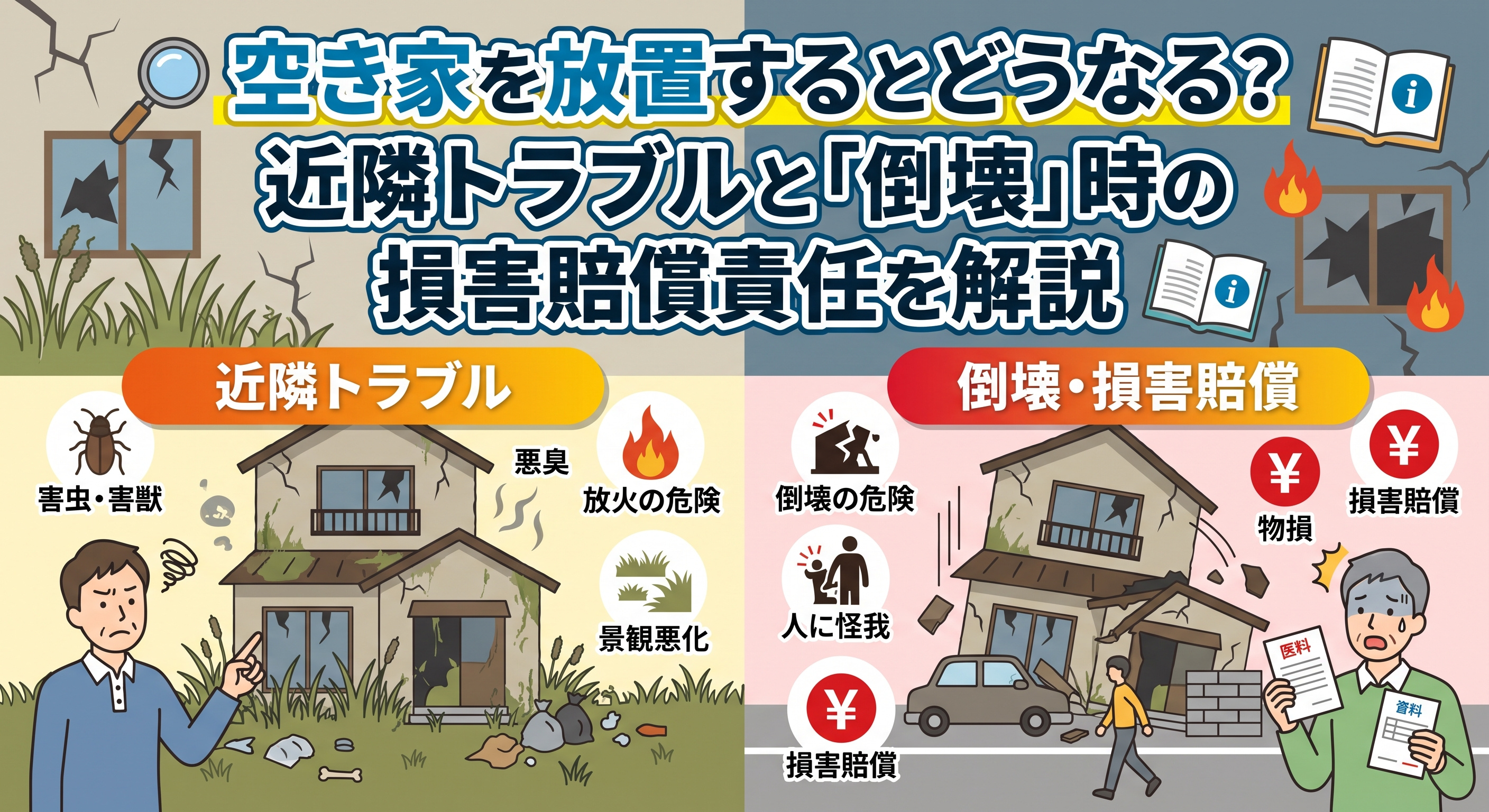 空き家放置で「倒壊」したら誰の責任？近隣トラブルも解説の画像