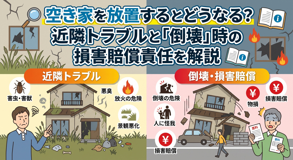 空き家放置で「倒壊」したら誰の責任？近隣トラブルも解説の画像