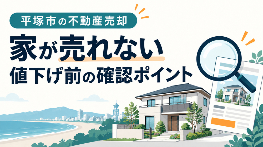 平塚市で家が売れないときは？値下げ前に確認したい7つのポイントの画像