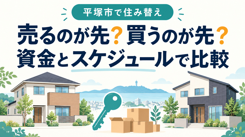 平塚市で住み替えるなら売り先行・買い先行どっち？資金と引っ越し時期で比較の画像