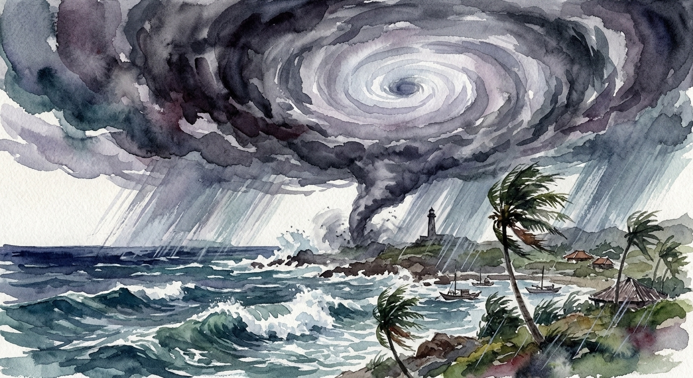 今日は 台風襲来の日 ですの画像
