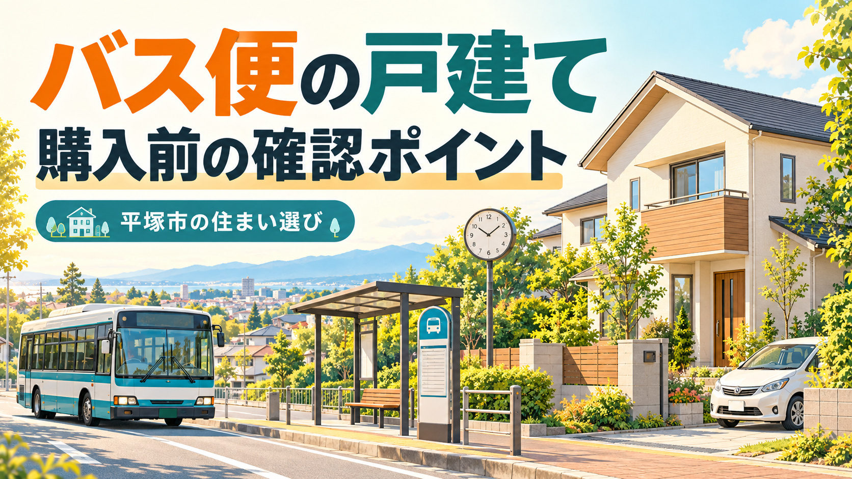 平塚市でバス便の戸建てを買う前に｜通勤・最終便・駐車場の確認ポイントの画像
