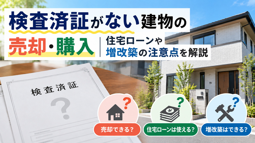 検査済証がない建物の売却・購入｜住宅ローンや増改築の注意点を解説の画像