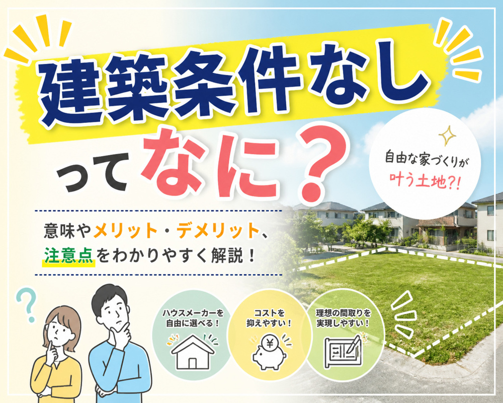 建築条件なしってなに？の画像