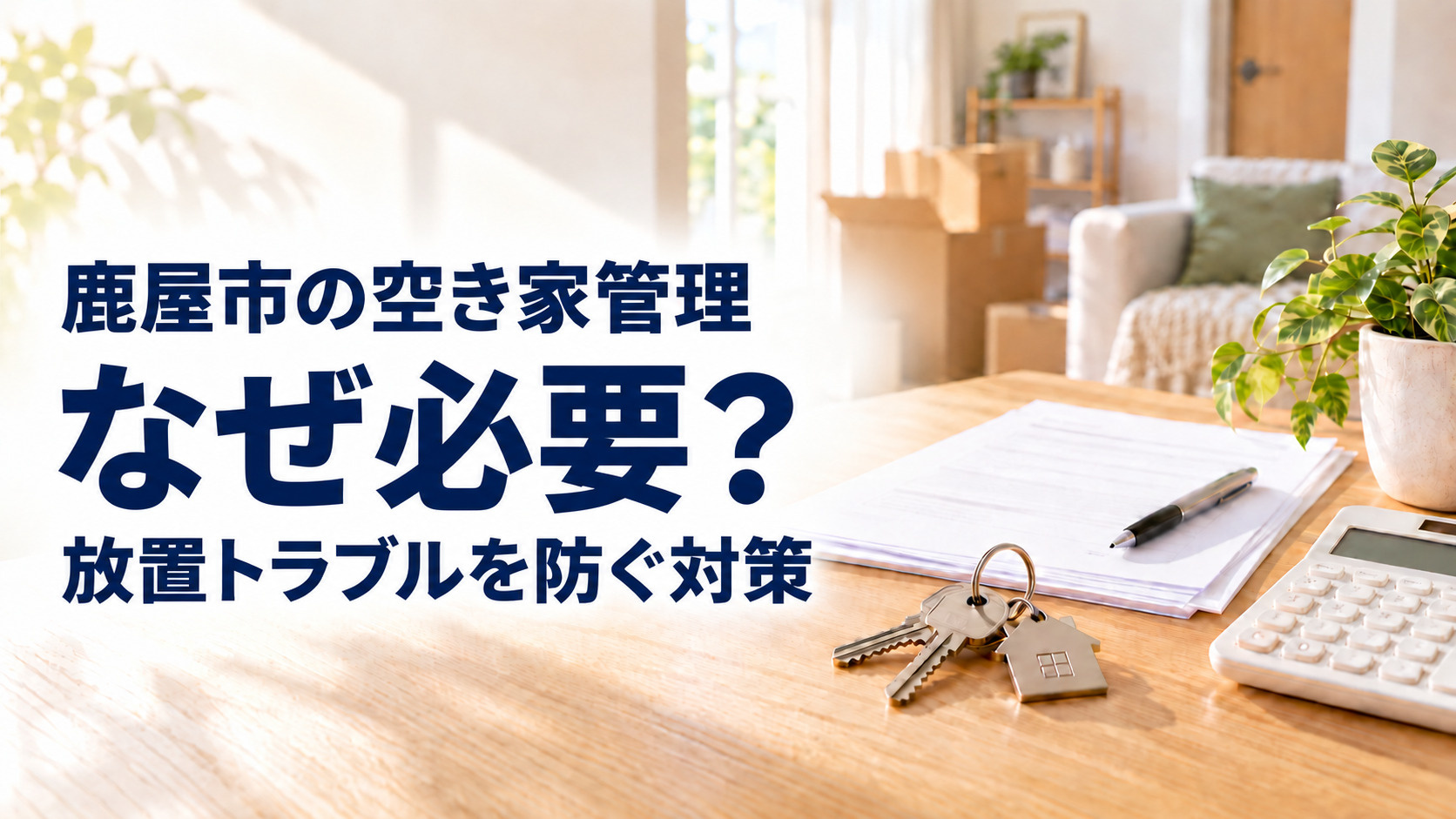 鹿屋市の空き家を遠方で管理しないと危険？放置リスクと安全に資産を守る対策を解説の画像