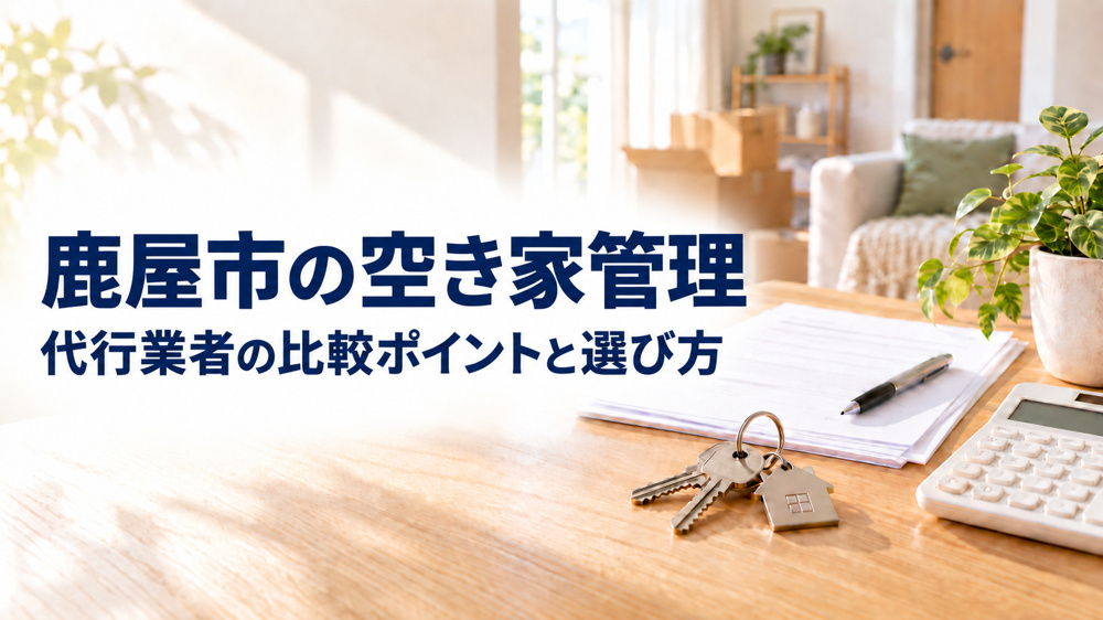 鹿屋市の空き家管理に悩む方へ？代行業者の比較ポイントと選び方を解説の画像