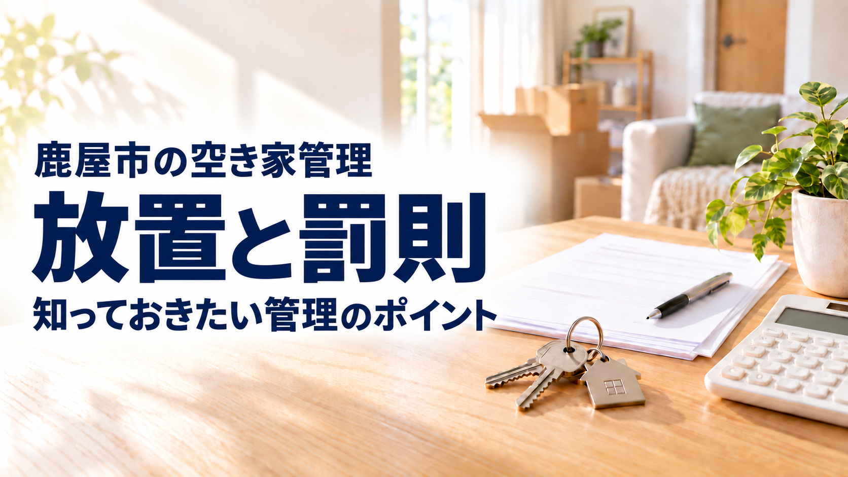 鹿屋市の空き家管理は大丈夫?放置による罰則と防ぐためのポイント解説の画像