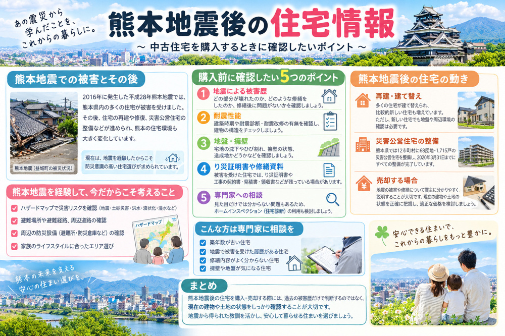 熊本地震後の住宅情報の画像