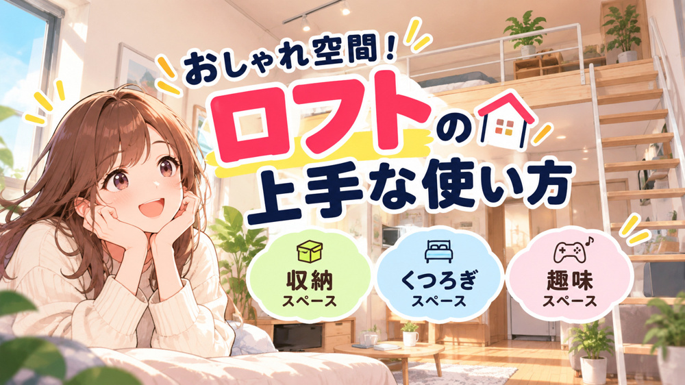 ロフト付き賃貸は住みやすい？メリット・デメリットと上手な使い方を解説の画像