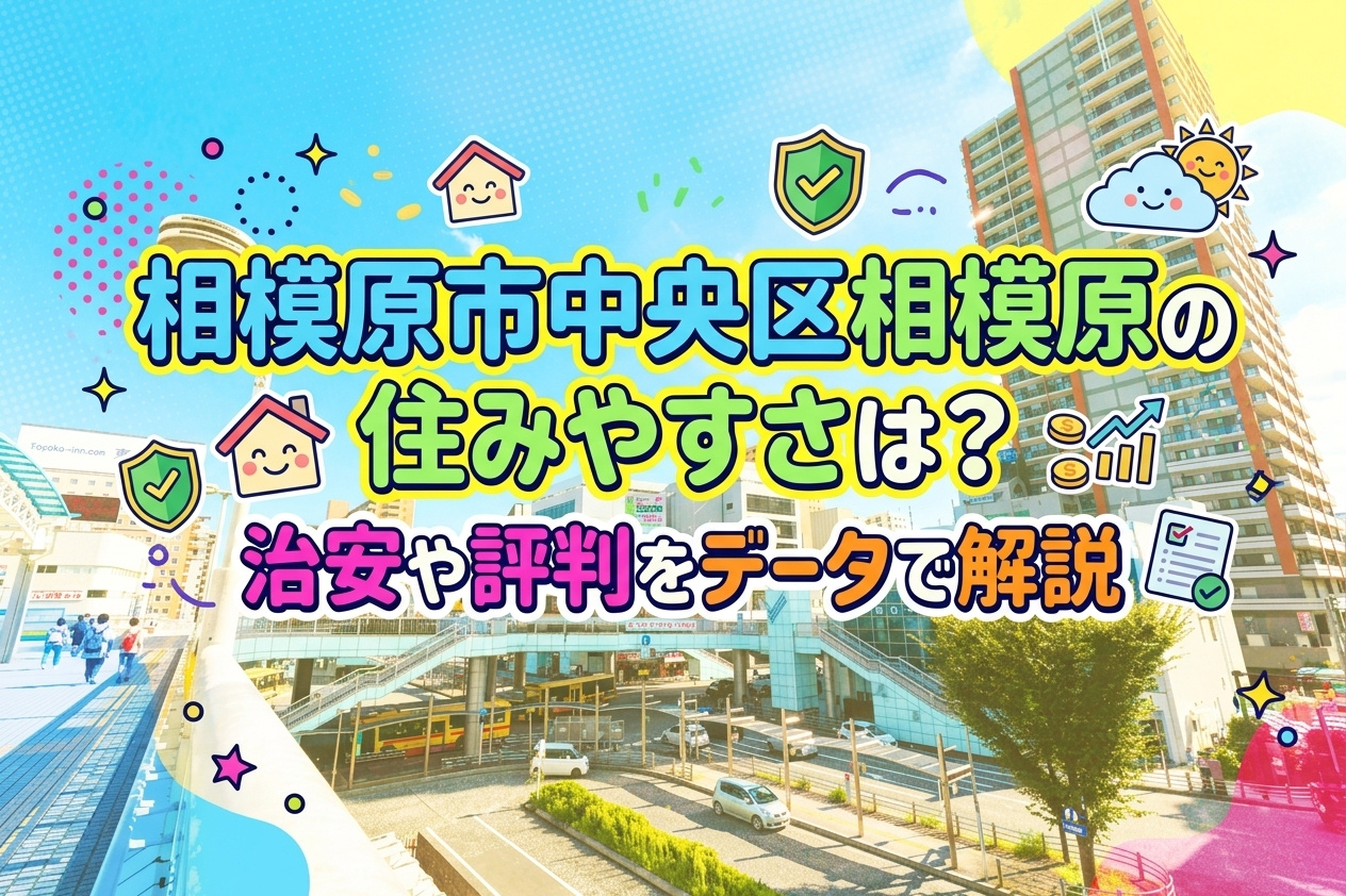 相模原市中央区相模原の住みやすさは？治安や評判をデータで解説の画像