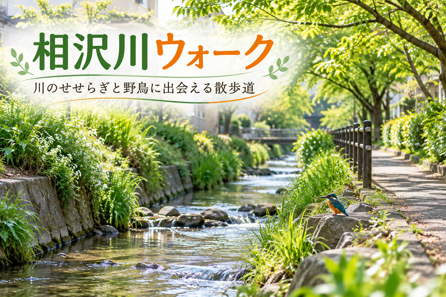 相沢川ウォーク|川のせせらぎと野鳥に出会える瀬谷区の散歩道の画像