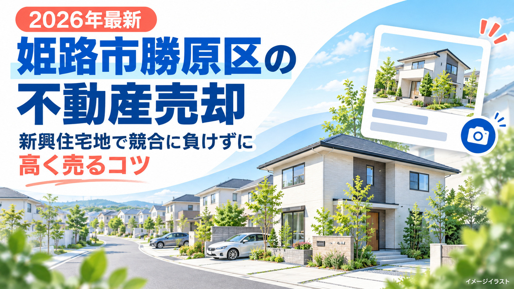 姫路市勝原区の不動産売却【2026年最新】｜新興住宅地で競合に負けずに高く売るコツの画像