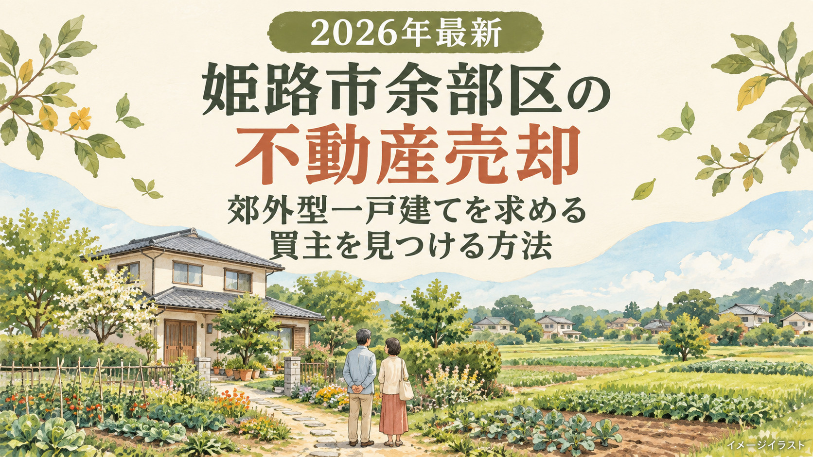 姫路市余部区の不動産売却【2026年最新】｜郊外型一戸建てを求める買主を見つける方法の画像