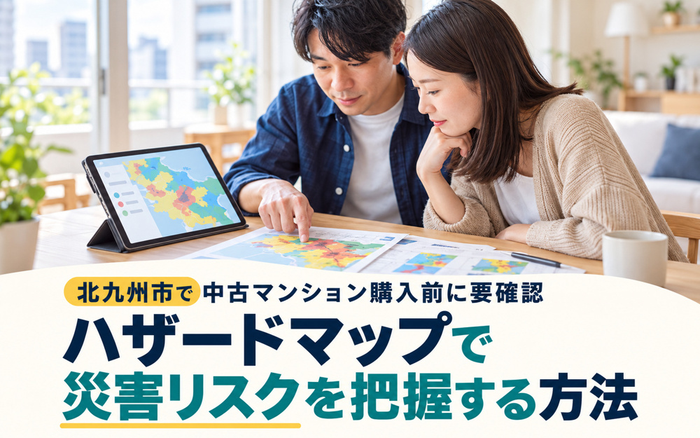 北九州市で中古マンション購入前に要確認？ハザードマップで災害リスクを把握する方法の画像