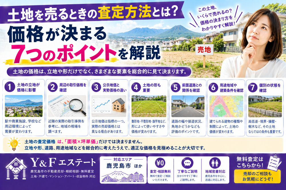土地を売るときの査定方法とは？価格が決まる7つのポイントを解説の画像