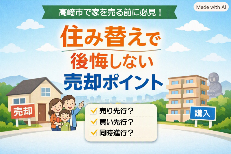 【高崎市】住み替えで後悔しないための売却ポイントの画像
