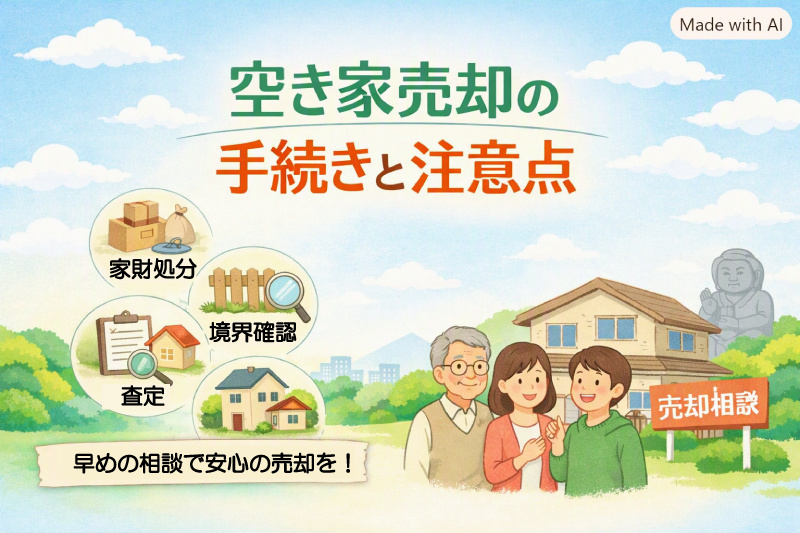 【高崎市】空き家売却の手続きと注意点の画像