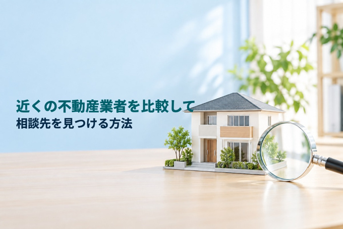 近くの不動産業者を比較して相談先を見つける方法の画像