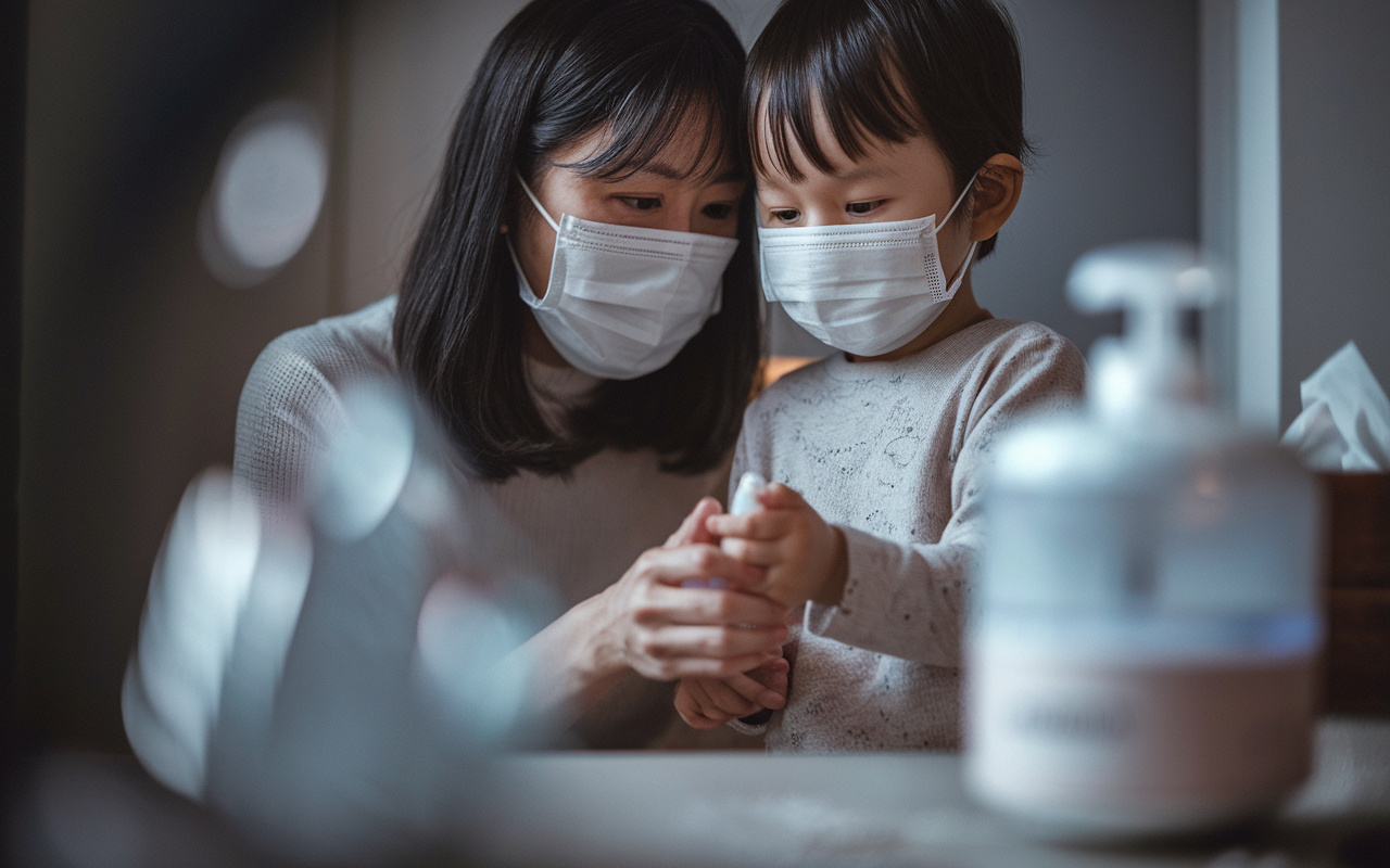 インフルエンザの予防法!感染しないために家族で整える習慣の画像
