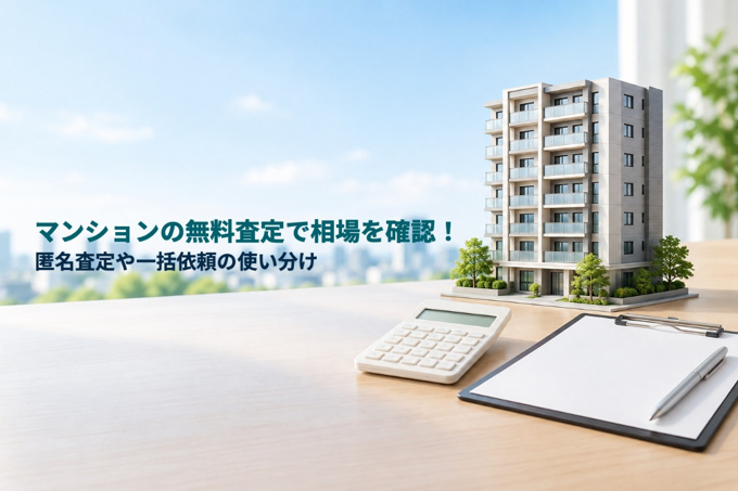 マンションの無料査定で相場を確認！匿名査定や一括依頼の使い分けの画像