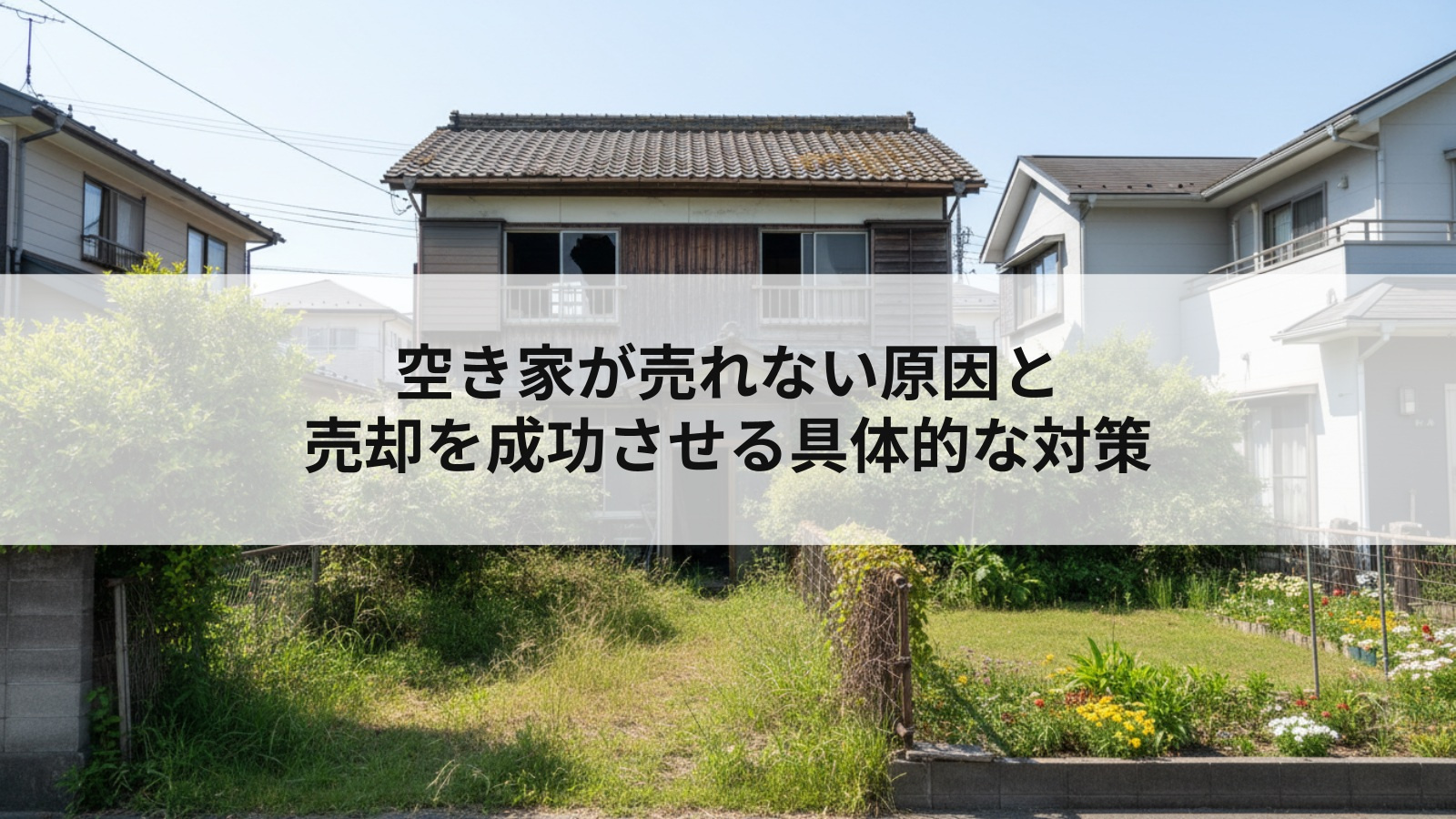空き家が売れない原因と売却を成功させる具体的な対策の画像
