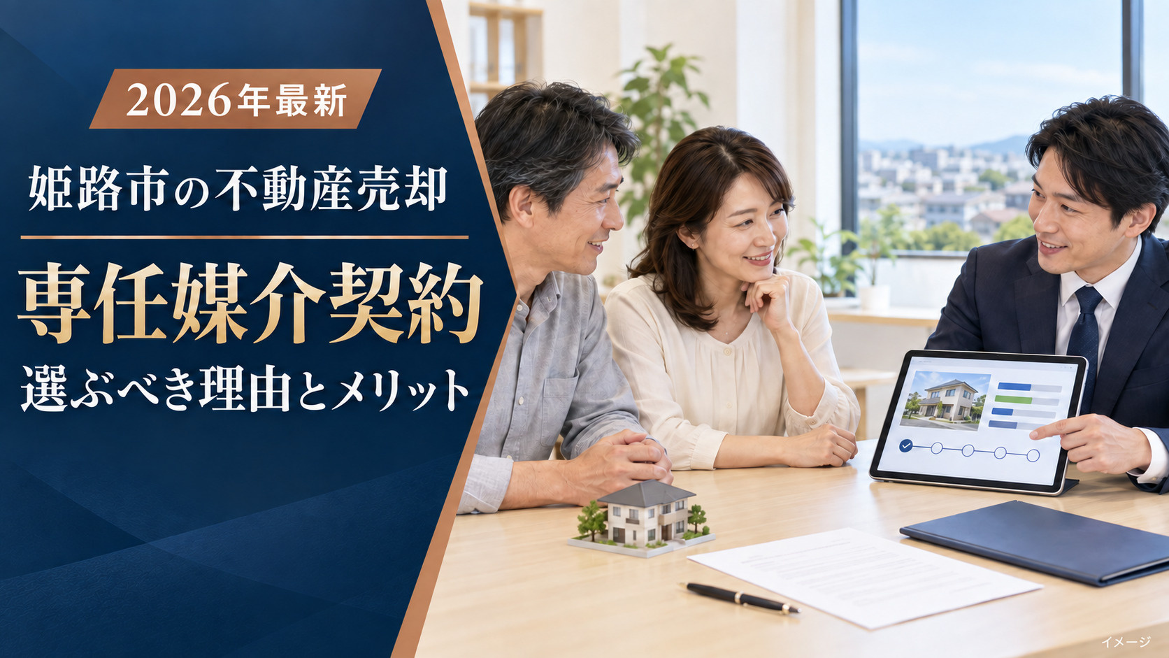 姫路市の不動産売却【2026年最新】｜専任媒介契約を選ぶべき理由とメリットを解説の画像