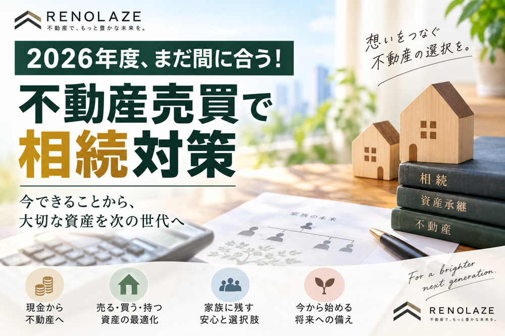 2026年度、まだ間に合う！不動産売買で考える相続対策の画像