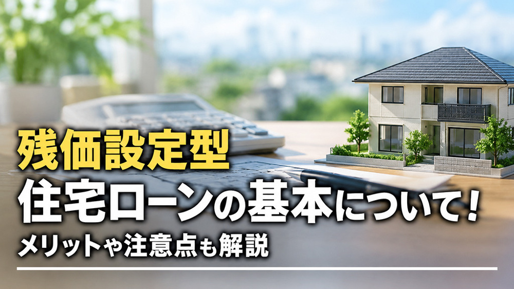 残価設定型住宅ローンの基本について！メリットや注意点も解説の画像