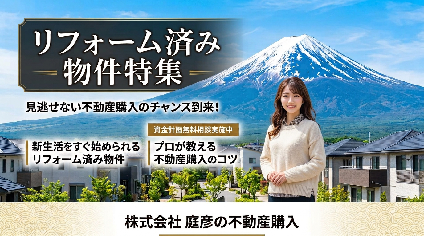 【販売案内】リフォーム済み物件特集【2026年10月】の画像
