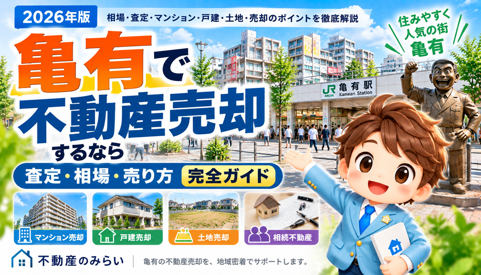 亀有のマンション・戸建・土地の不動産売却と査定を解説する不動産のみらいの2026年版ガイド