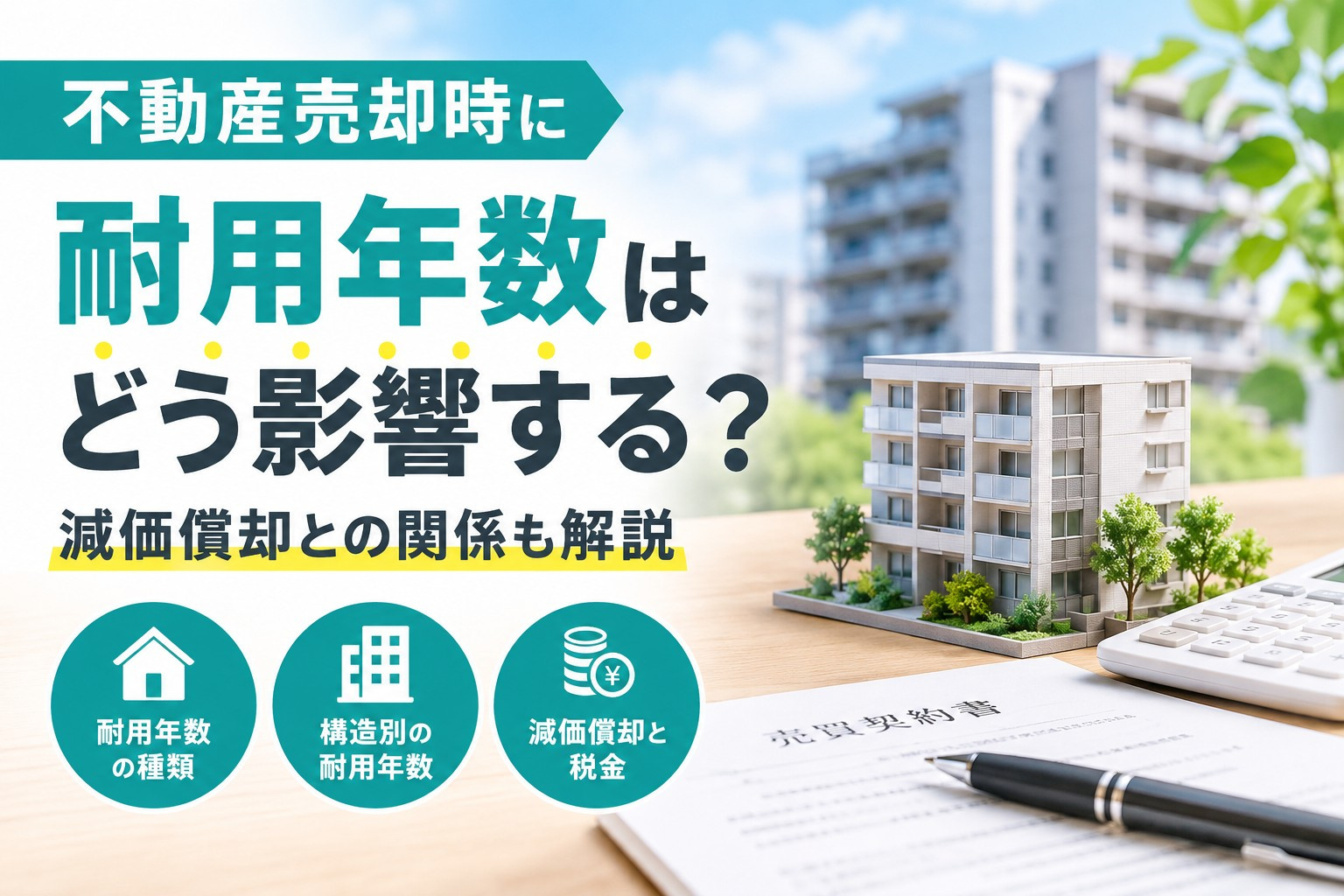 不動産売却時に耐用年数はどうなる?減価償却との関係も解説の画像