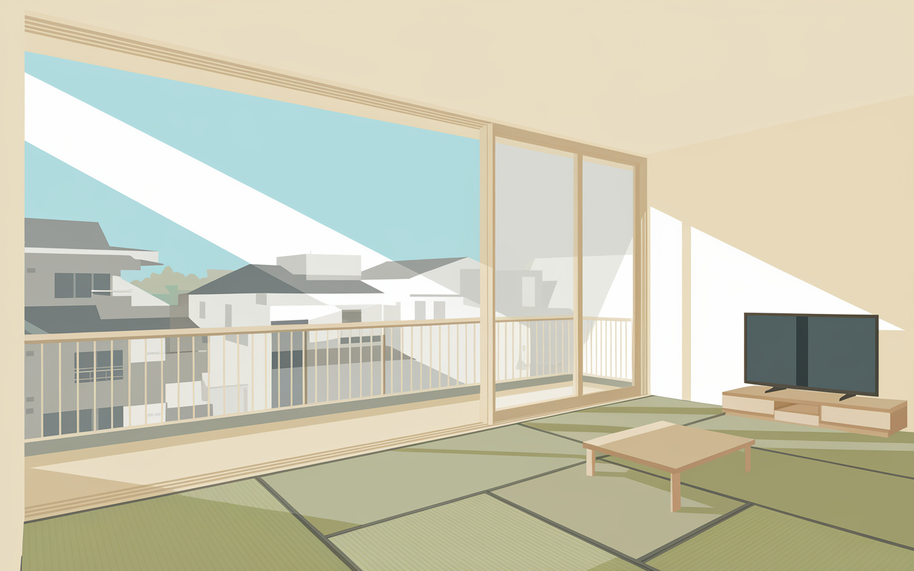 賃貸の畳の日焼け対策は必要？色あせを防ぐ基本と入居者ができる工夫の画像