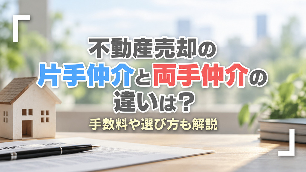 不動産売却の片手仲介と両手仲介の違いは？手数料や選び方も解説