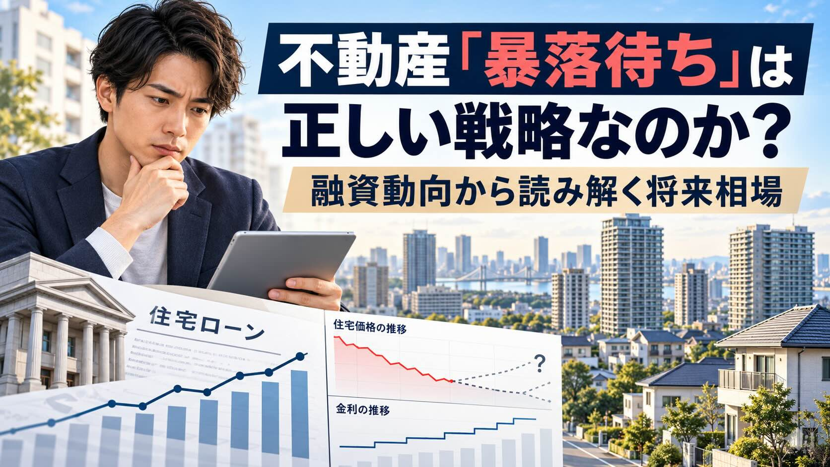 不動産「暴落待ち」は正しい戦略なのか?融資動向から読み解く将来相場の画像