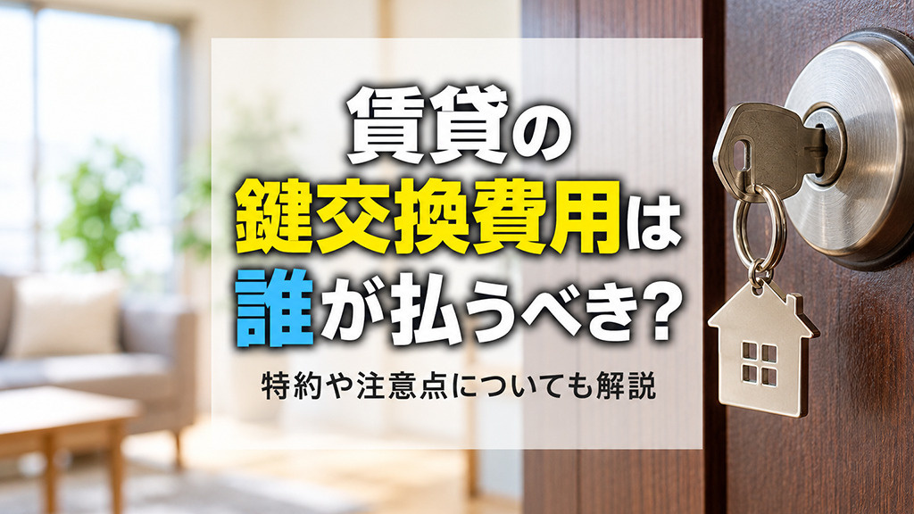 賃貸の鍵交換費用は誰が払うべき？特約や注意点についても解説の画像