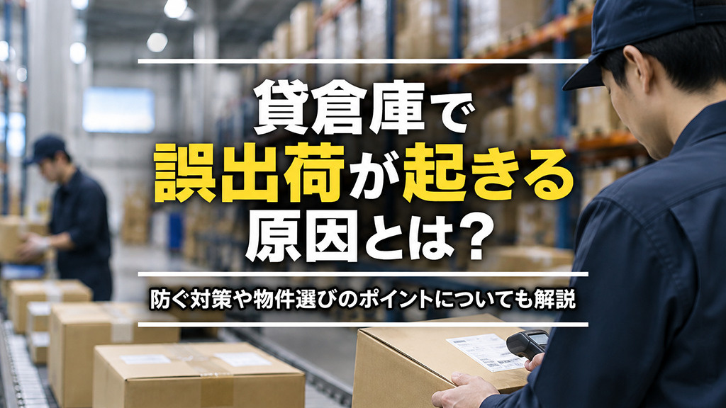貸倉庫で誤出荷が起きる原因とは？防ぐ対策や物件選びのポイントも解説の画像