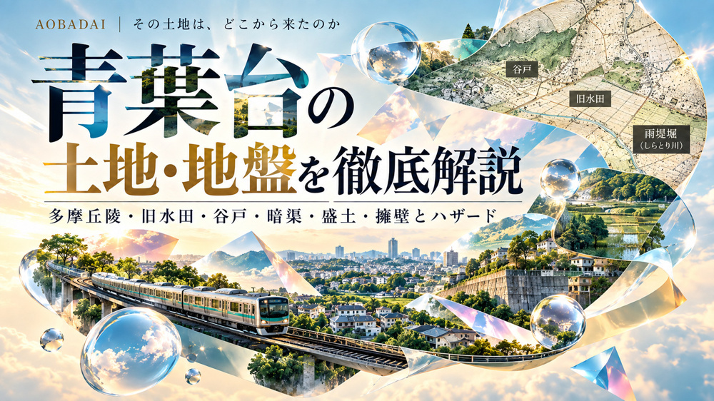 青葉台の土地・地盤を徹底解説｜多摩丘陵・旧水田・谷戸・暗渠・盛土・擁壁とハザードの画像