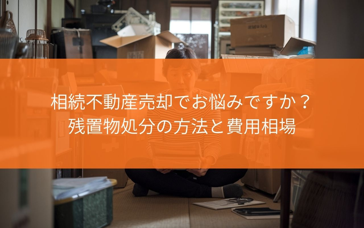 【荷物どうする？】焼津市の相続不動産売却でお悩みですか？残置物処分の方法と費用相場を解説の画像