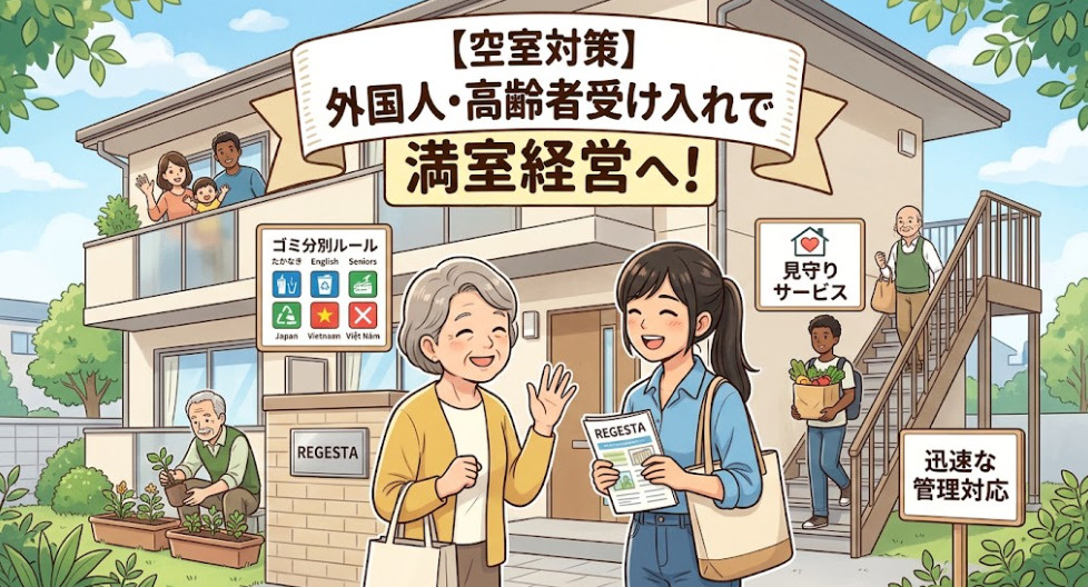 【空室対策】外国人・高齢者の受け入れで満室経営！リスクを回避して長期入居につなげる管理術の画像