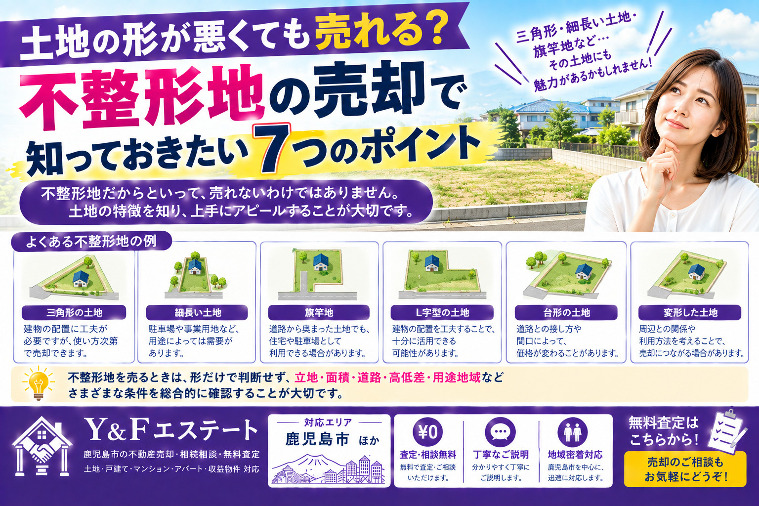 土地の形が悪くても売れる？不整形地の売却で知っておきたい7つのポイントの画像
