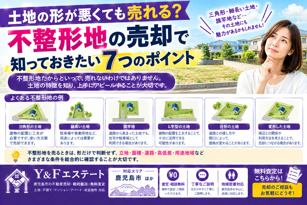 土地の形が悪くても売れる？不整形地の売却で知っておきたい7つのポイントの画像